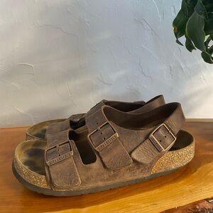 Birkenstock Milano Oiled Leather Sandals